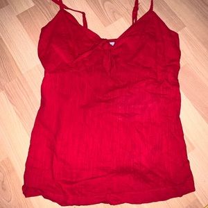 Red tank top